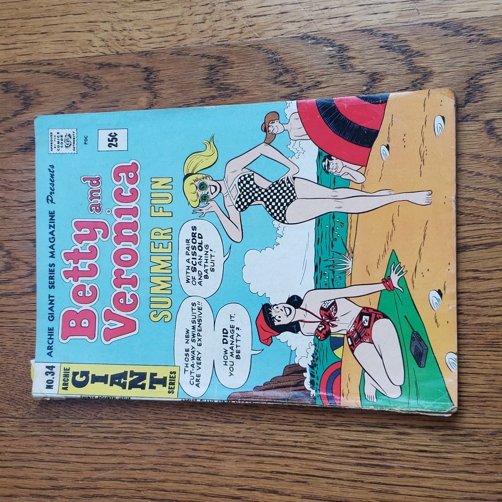 Vintage 60s Betty And Veronica No. 34 Archie Giant Series Comic Book